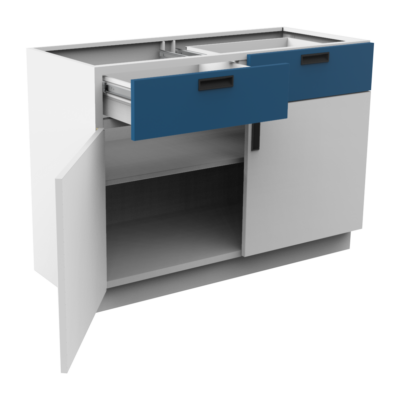 A3-100 Puerta, cajón y entrepaño - puerta doble