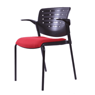 BM 821 silla visitante 4 patas terminada en color negro
