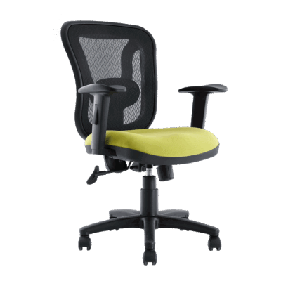 BM 1000 sillón operativo de respaldo medio, respaldo en malla, mecanismo syncro reclinable