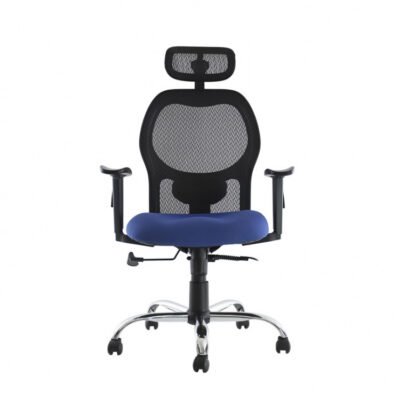 BM 2900 sillón ejecutivo respaldo alto con cabecera, brazos ajustables de poliuretano, soporte lumbar con ajuste de altura