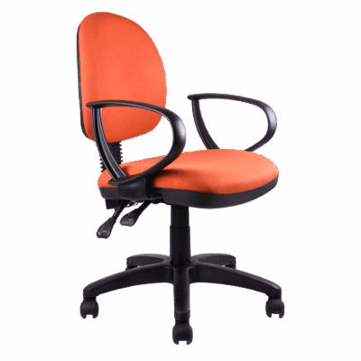 BM 601 PL Silla operativa baja con brazos fijos